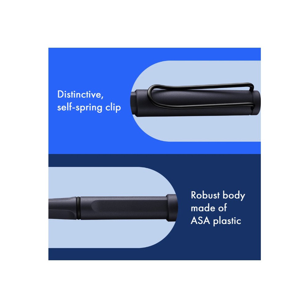 Rollerball pen Safari - Lamy - Steel Black