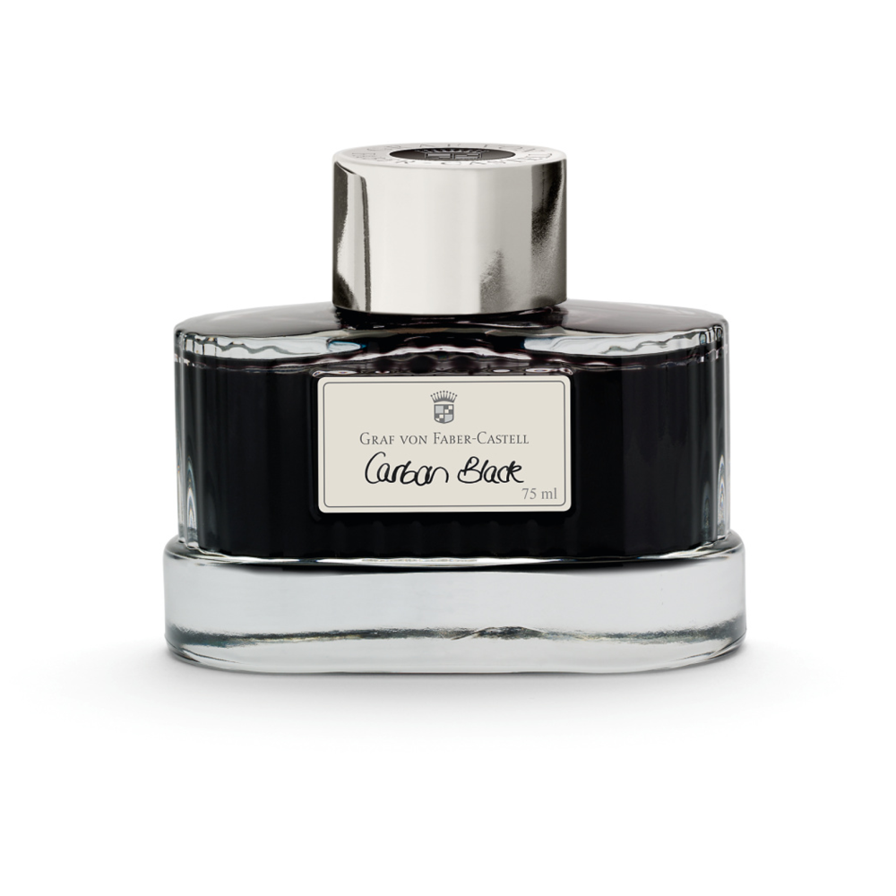 Atrament permanentny - Graf Von Faber-Castell - Carbon Black 75 ml