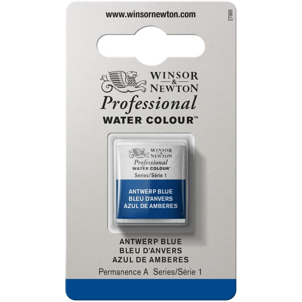 Professional Watercolor half-pan - Winsor & Newton - Antwerp Blue