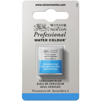 Professional Watercolor half-pan - Winsor & Newton - Cerulean Blue
