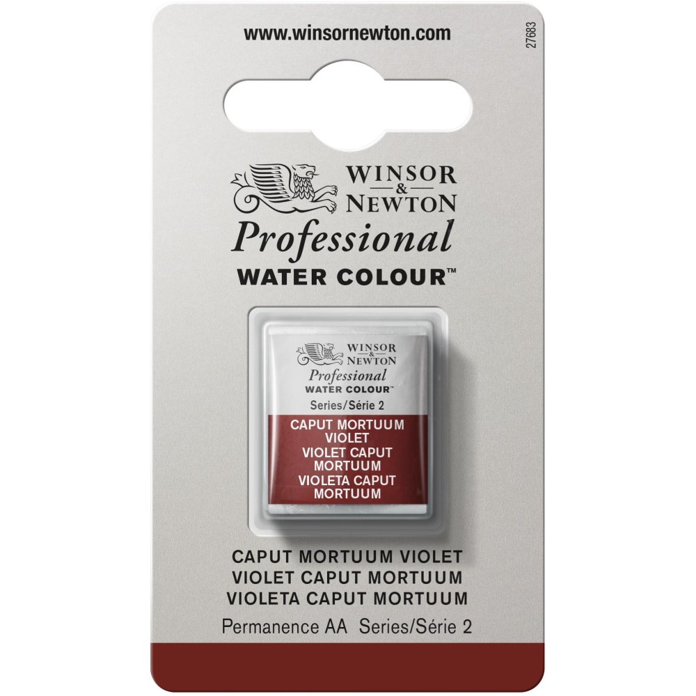 Farba akwarelowa Professional w półkostce - Winsor & Newton - Caput Mortuum Violet