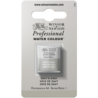 Professional Watercolor half-pan - Winsor & Newton - Davy’s Grey