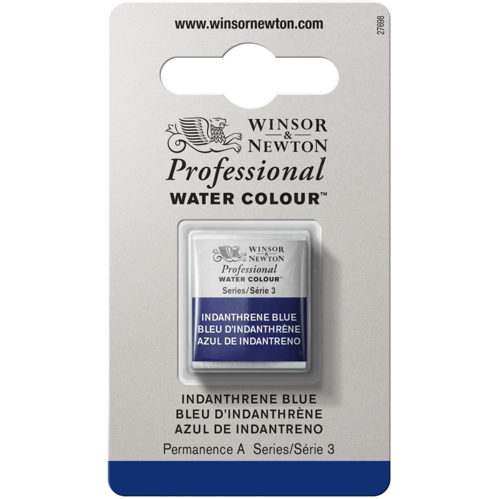 Professional Watercolor half-pan - Winsor & Newton - Indanthrene Blue