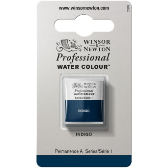 Farba akwarelowa Professional w półkostce - Winsor & Newton - Indigo