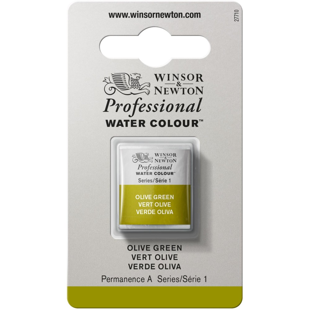 Professional Watercolor half-pan - Winsor & Newton - Olive Green