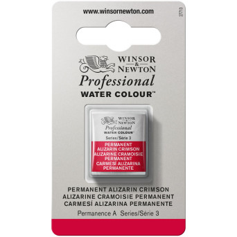 Farba akwarelowa Professional w półkostce - Winsor & Newton - Permanent Alizarin Crimson
