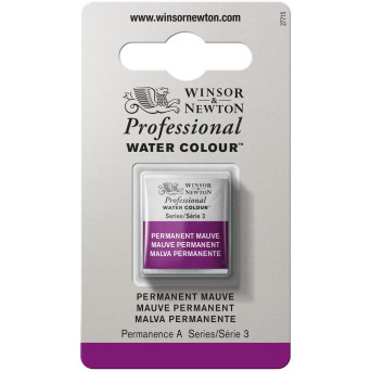 Farba akwarelowa Professional w półkostce - Winsor & Newton - Permanent Mauve