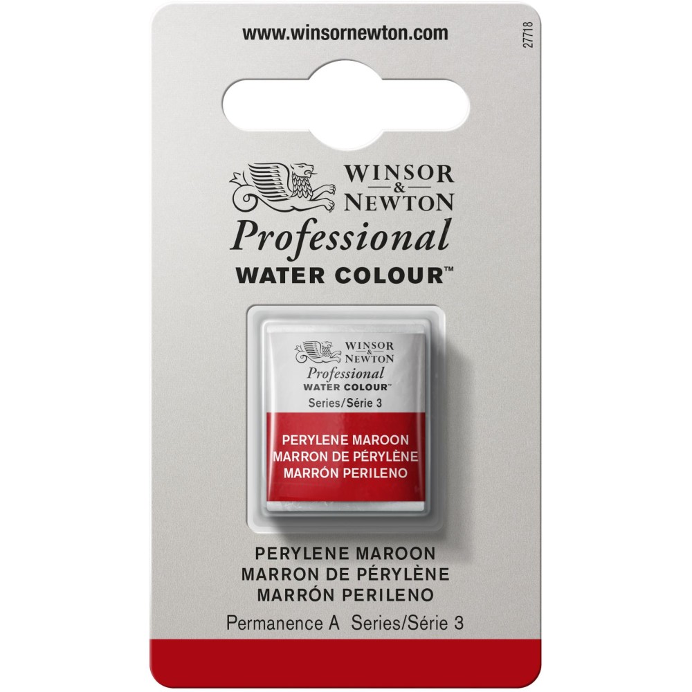 Farba akwarelowa Professional w półkostce - Winsor & Newton - Perylene Maroon