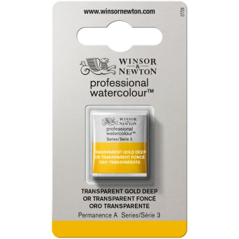 Farba akwarelowa Professional w półkostce - Winsor & Newton - Transparent Gold Deep