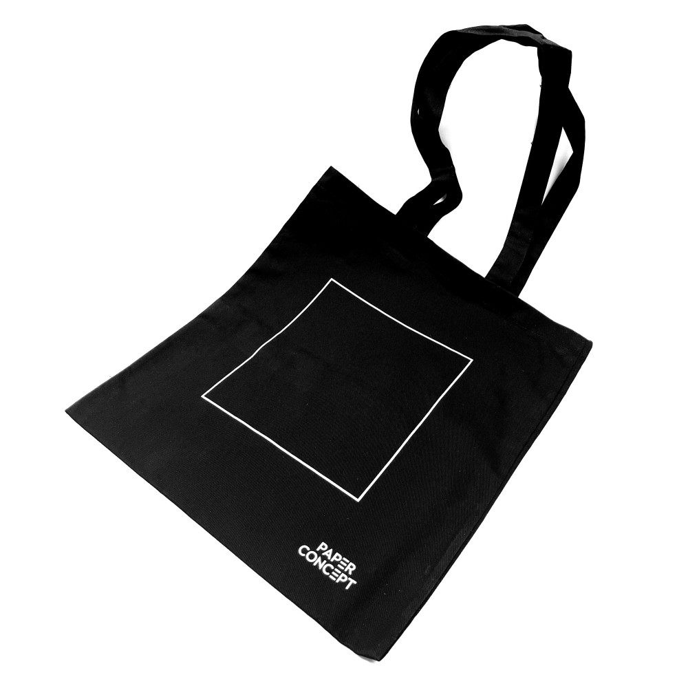 Cotton bag - PaperConcept - black 38 x 42 cm