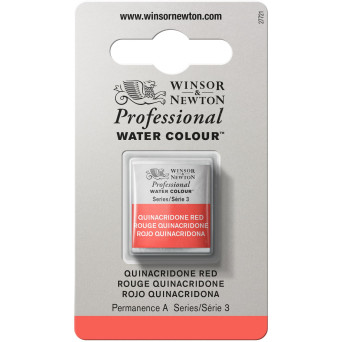 Professional Watercolor half-pan - Winsor & Newton - Quinacridone Red