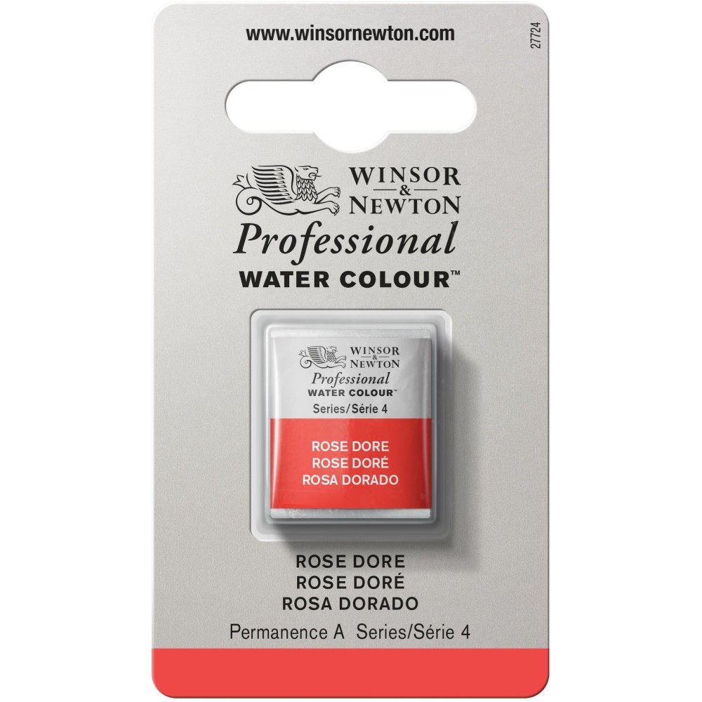 Farba akwarelowa Professional w półkostce - Winsor & Newton - Rose Dore