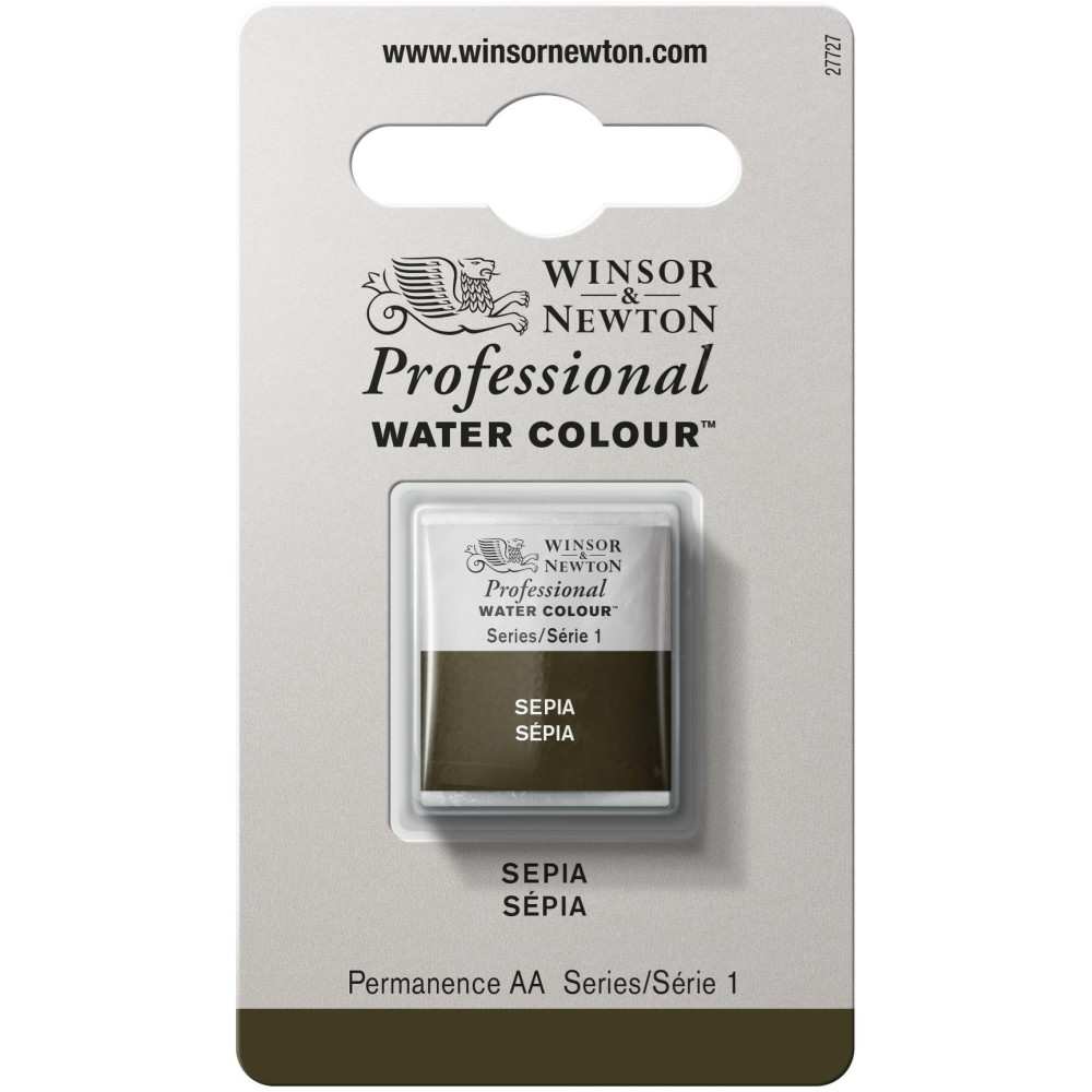 Farba akwarelowa Professional w półkostce - Winsor & Newton - Sepia