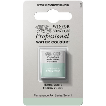 Farba akwarelowa Professional w półkostce - Winsor & Newton - Terre Verte