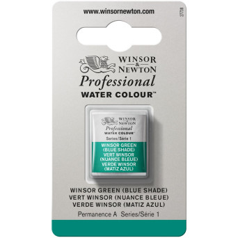 Professional Watercolor half-pan - Winsor & Newton - Winsor Green (Blue Shade)