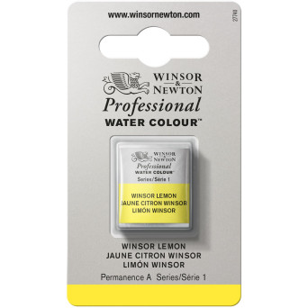Farba akwarelowa Professional w półkostce - Winsor & Newton - Winsor Lemon