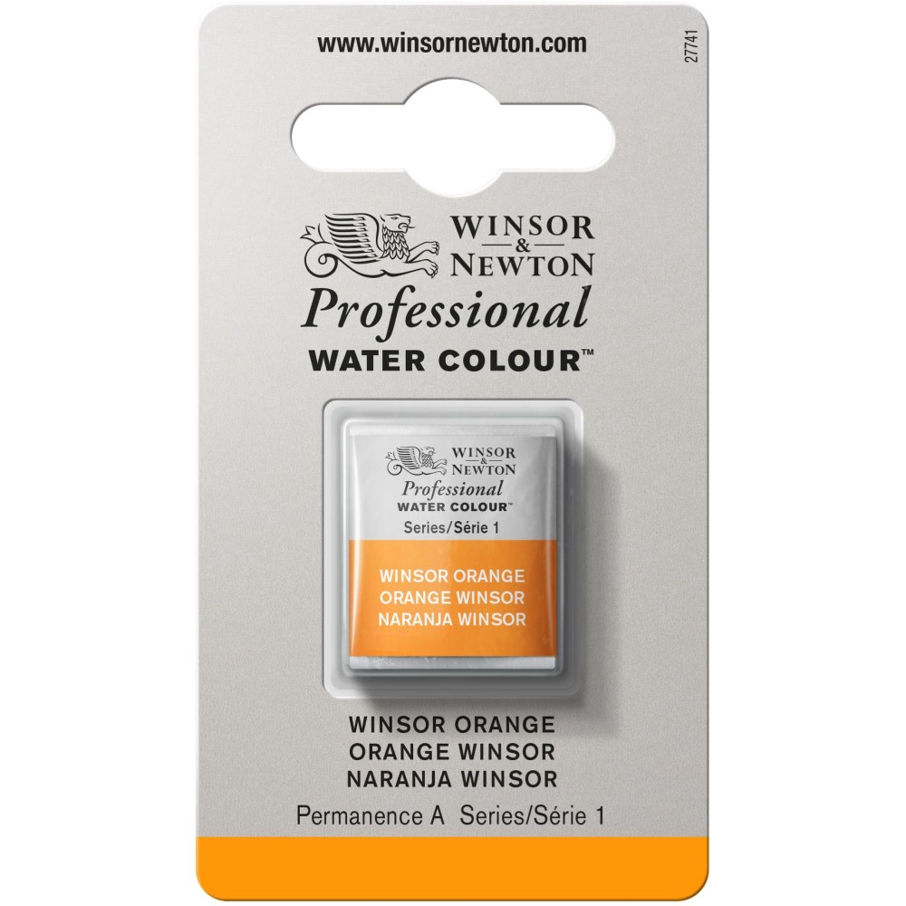 Farba akwarelowa Professional w półkostce - Winsor & Newton - Winsor Orange