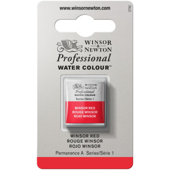 Professional Watercolor half-pan - Winsor & Newton - Winsor Red