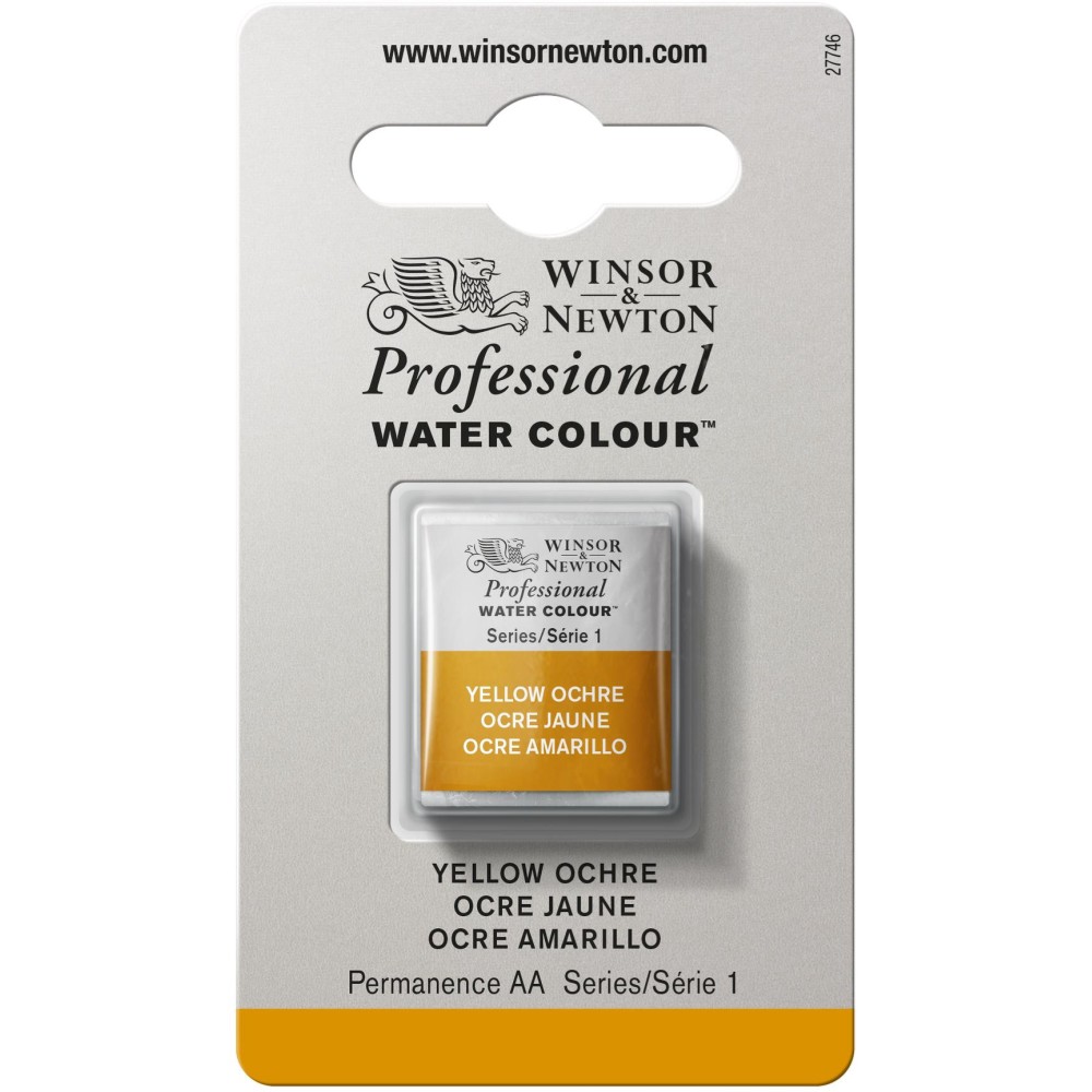 Farba akwarelowa Professional w półkostce - Winsor & Newton - Yellow Ochre