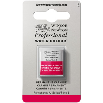 Professional Watercolor half-pan - Winsor & Newton - Permanent Carmine