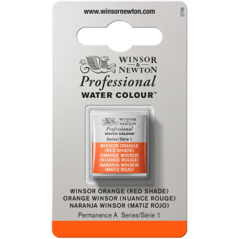 Farba akwarelowa Professional w półkostce - Winsor & Newton - Winsor Orange (Red Shade)
