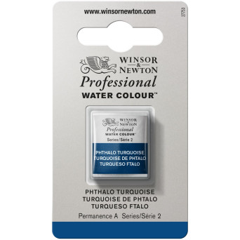 Professional Watercolor half-pan - Winsor & Newton - Phthalo Turquoise