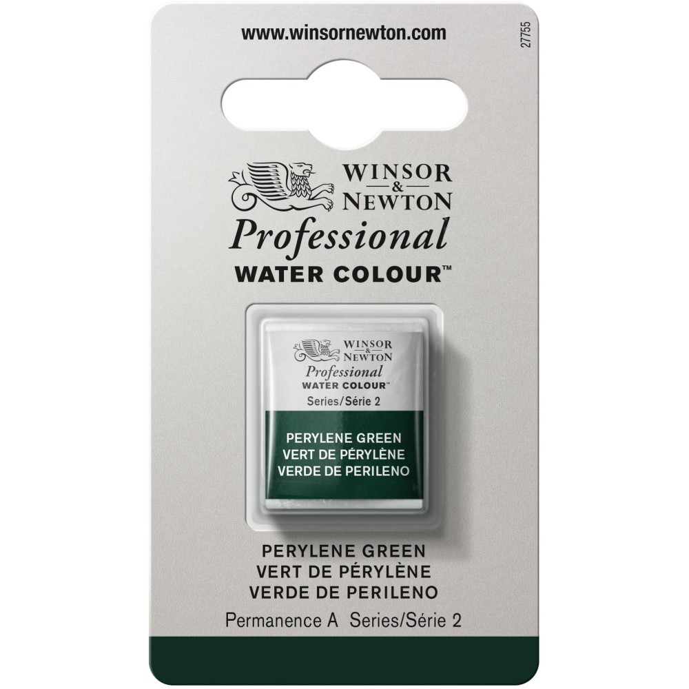Farba akwarelowa Professional w półkostce - Winsor & Newton - Perylene Green