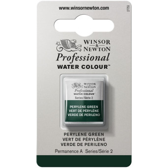 Farba akwarelowa Professional w półkostce - Winsor & Newton - Perylene Green