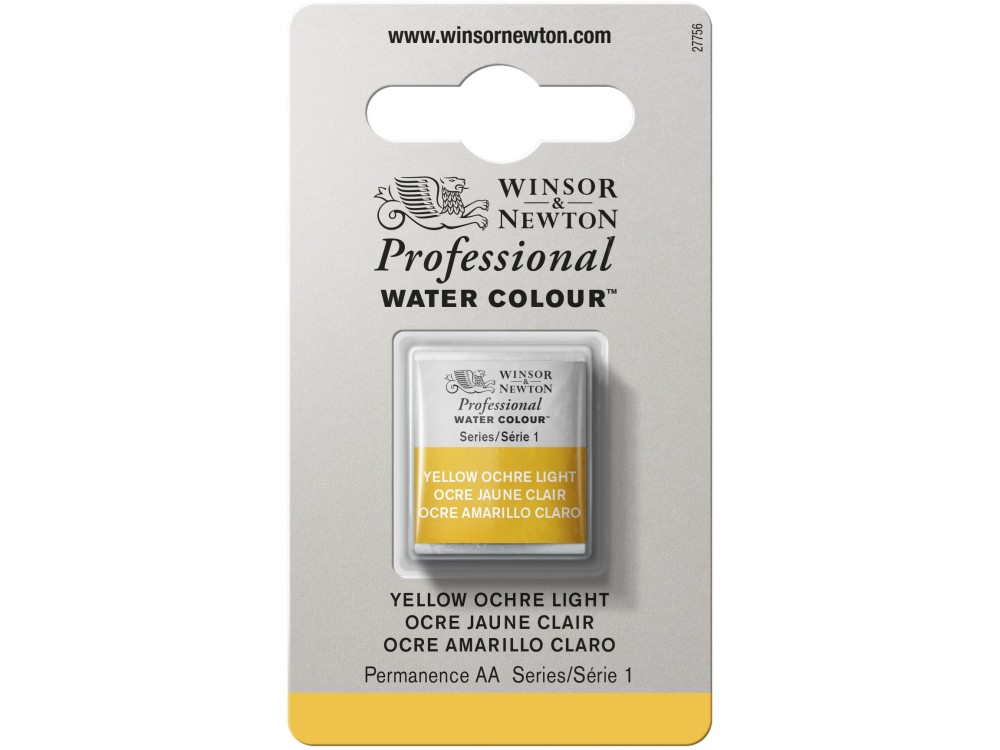 Professional Watercolor half-pan - Winsor & Newton - Yellow Ochre Light