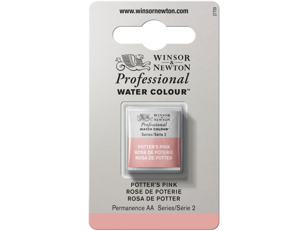 Professional Watercolor half-pan - Winsor & Newton - Potter's Pink