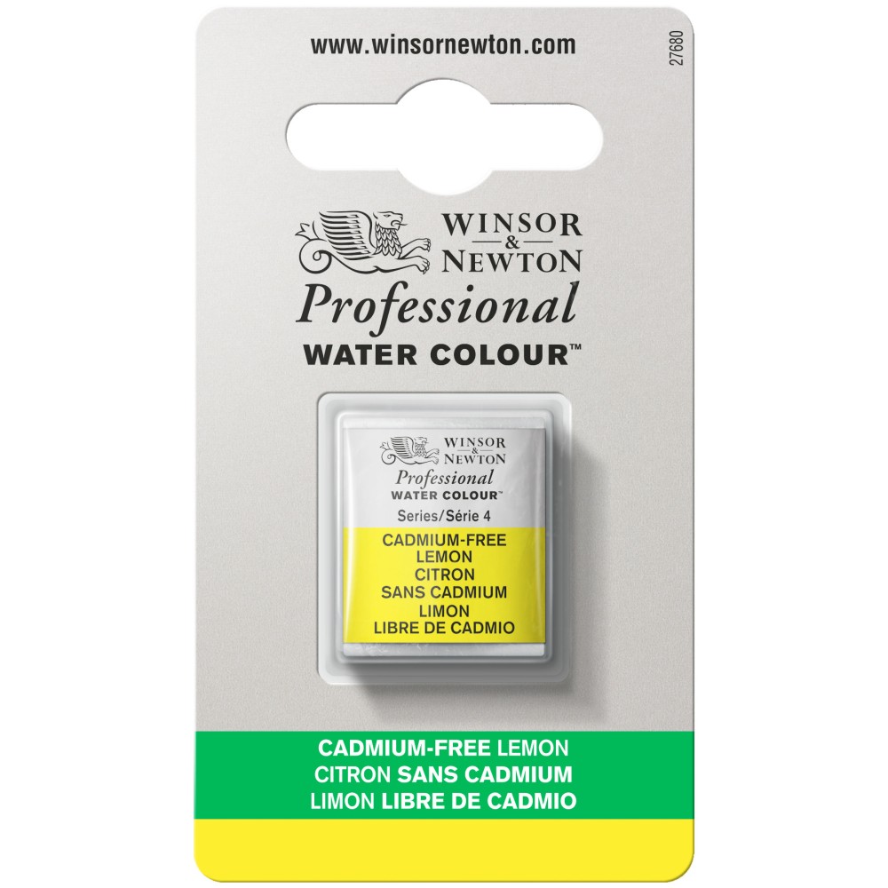 Farba akwarelowa Professional w półkostce - Winsor & Newton - Cadmium Free Lemon