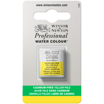 Professional Watercolor half-pan - Winsor & Newton - Cadmium Free Lemon Pale