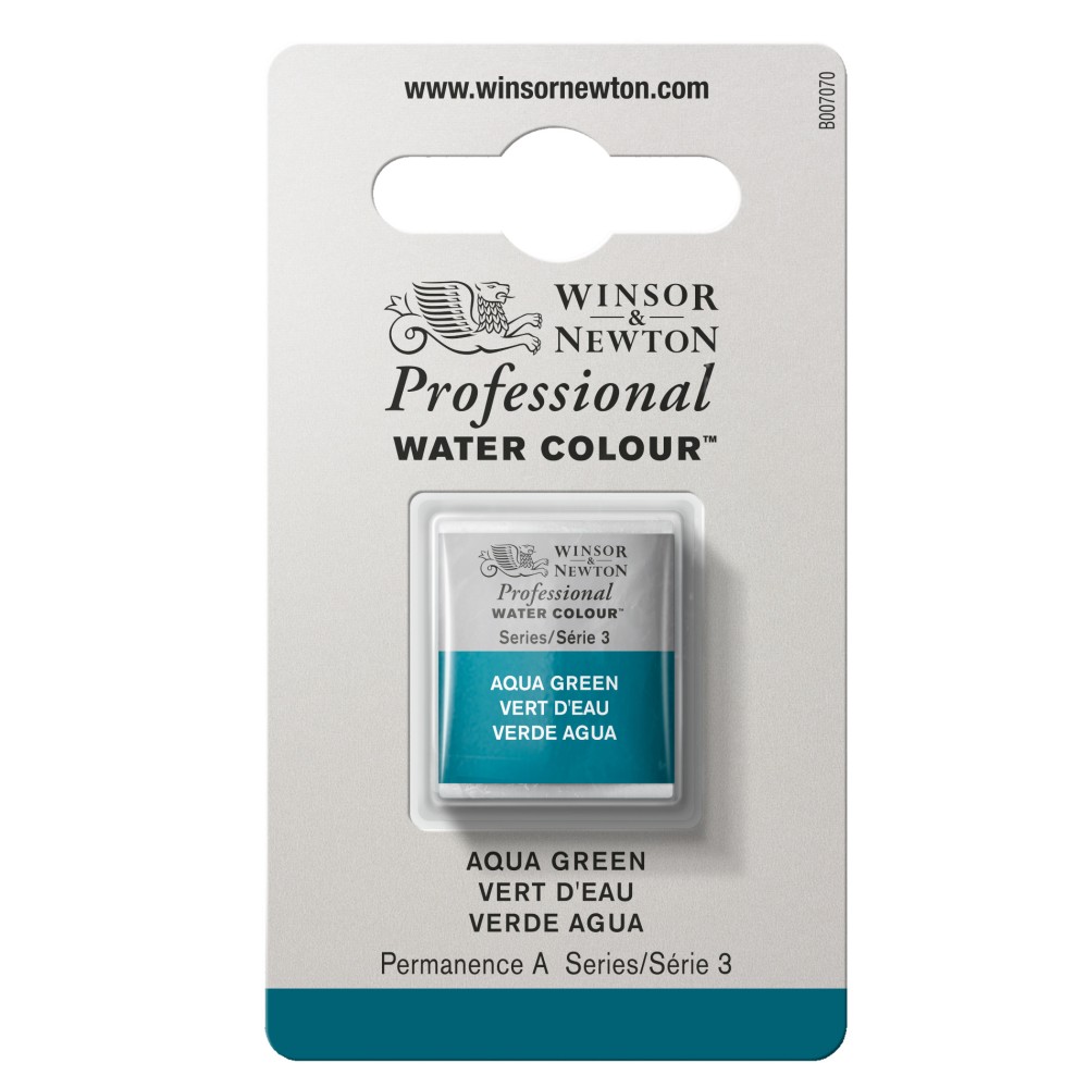 Farba akwarelowa Professional w półkostce - Winsor & Newton - Aqua Green