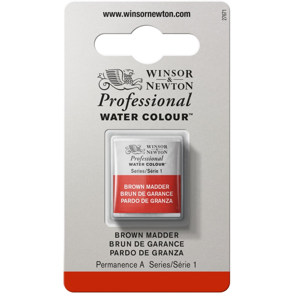 Professional Watercolor half-pan - Winsor & Newton - Brown Madder