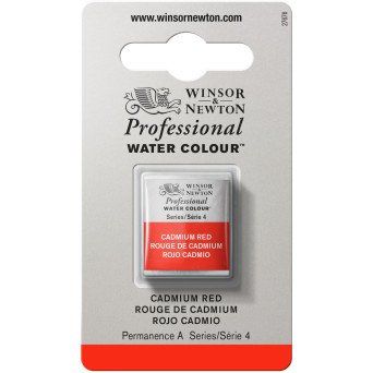 Professional Watercolor half-pan - Winsor & Newton - Cadmium Red