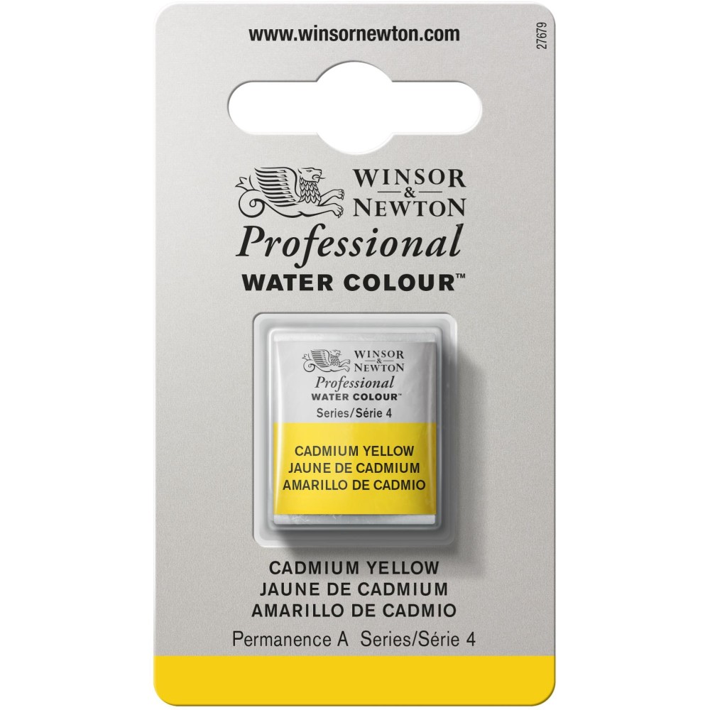 Farba akwarelowa Professional w półkostce - Winsor & Newton - Cadmium Yellow