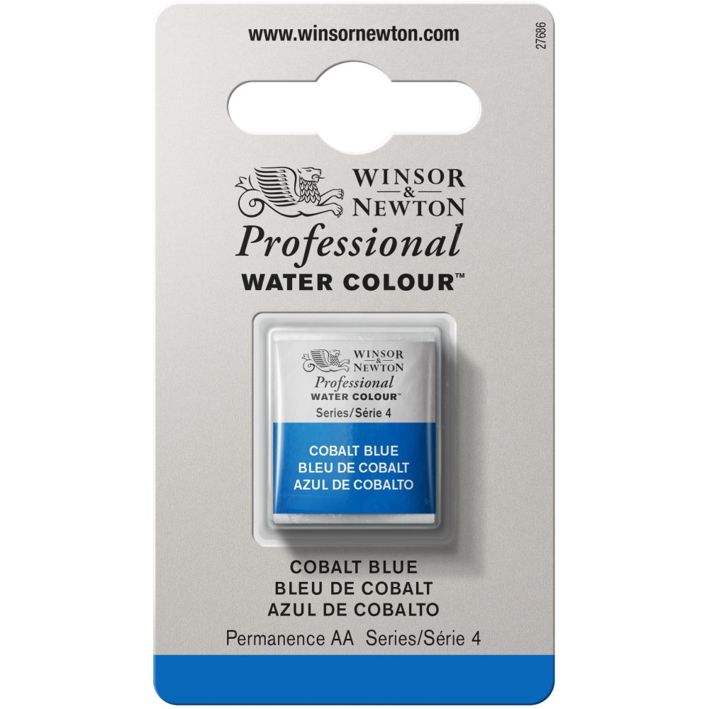 Farba akwarelowa Professional w półkostce - Winsor & Newton - Cobalt Blue
