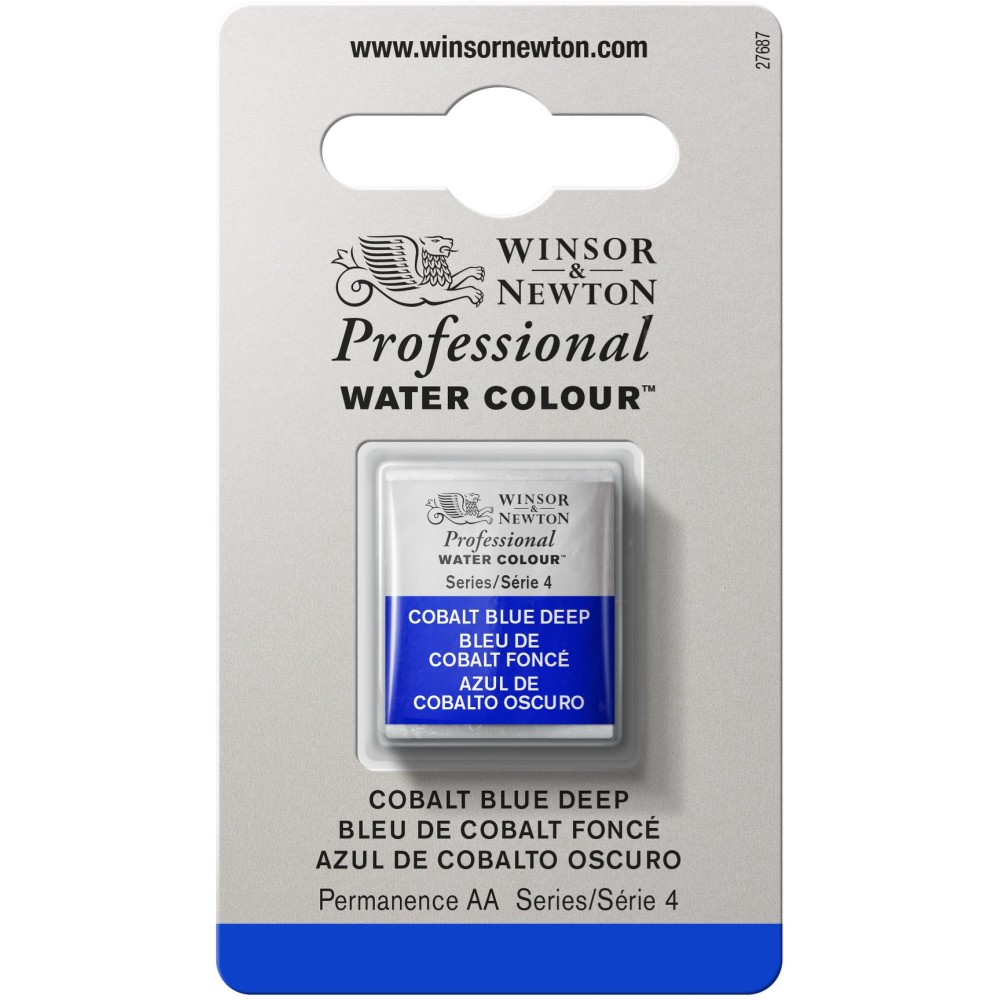 Professional Watercolor half-pan - Winsor & Newton - Cobalt Blue Deep