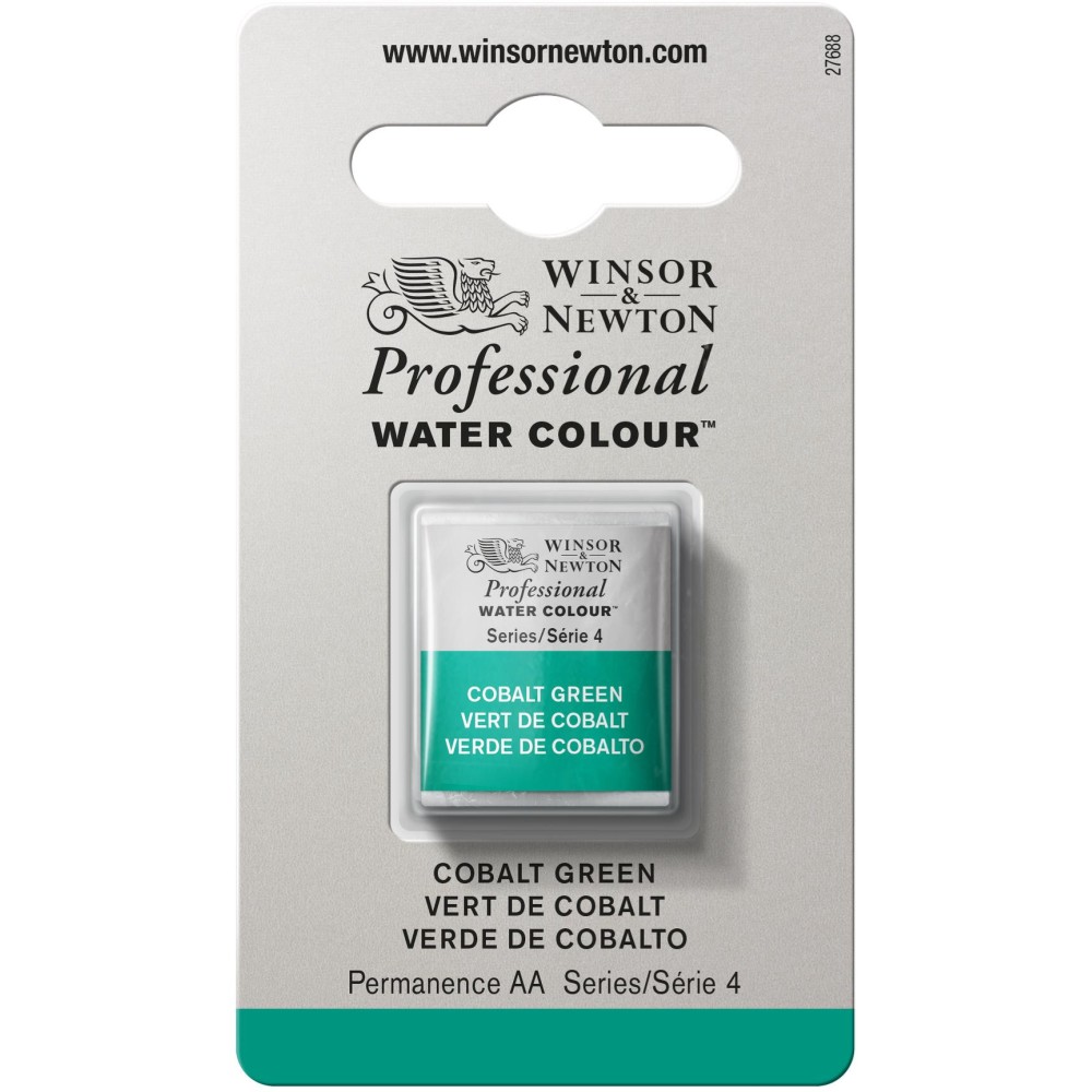 Professional Watercolor half-pan - Winsor & Newton - Cobalt Green