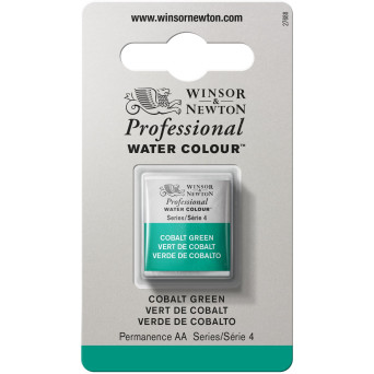 Professional Watercolor half-pan - Winsor & Newton - Cobalt Green