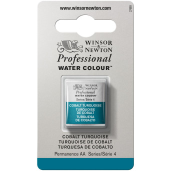 Professional Watercolor half-pan - Winsor & Newton - Cobalt Turquoise