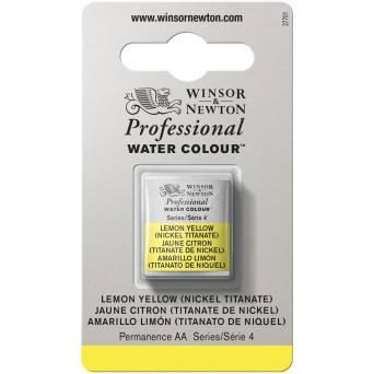 Professional Watercolor half-pan - Winsor & Newton - Lemon Yellow