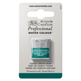 Farba akwarelowa Professional w półkostce - Winsor & Newton - Cobalt Green Deep