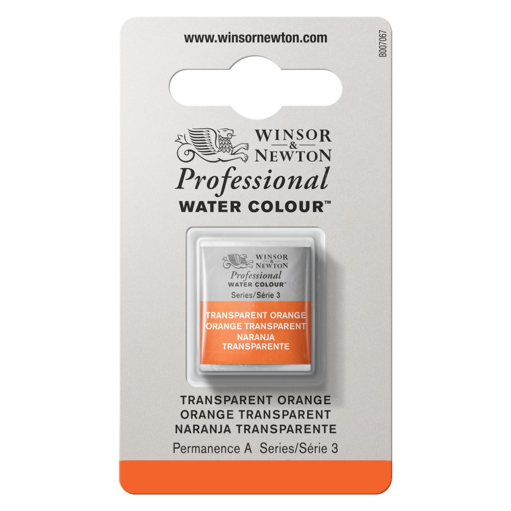 Farba akwarelowa Professional w półkostce - Winsor & Newton - Transparent Orange