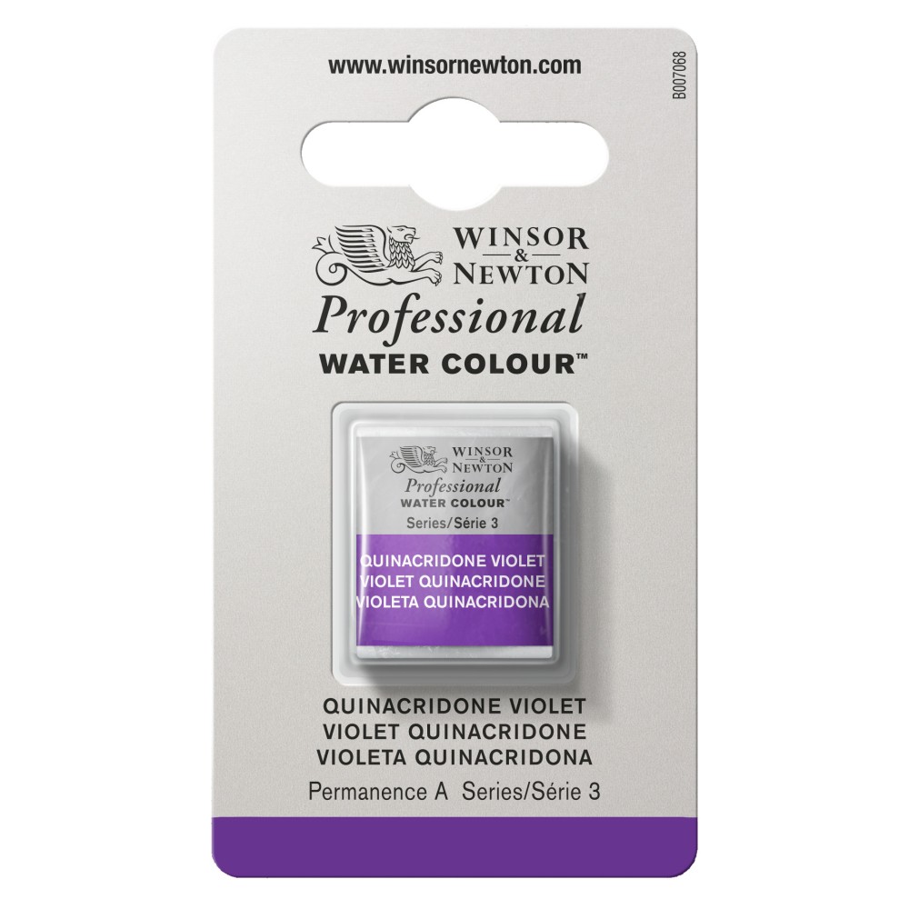 Professional Watercolor half-pan - Winsor & Newton - Quinacridone Violet