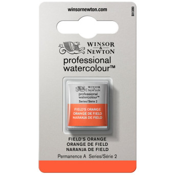 Professional Watercolor half-pan - Winsor & Newton - Fields’s Orange