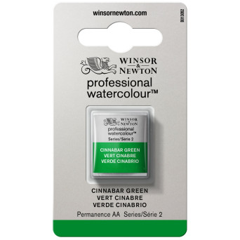 Professional Watercolor half-pan - Winsor & Newton - Cinnabar Green