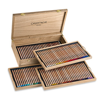 Zestaw kredek ołówkowych Luminance w kasecie - Caran d'Ache - 112 szt.