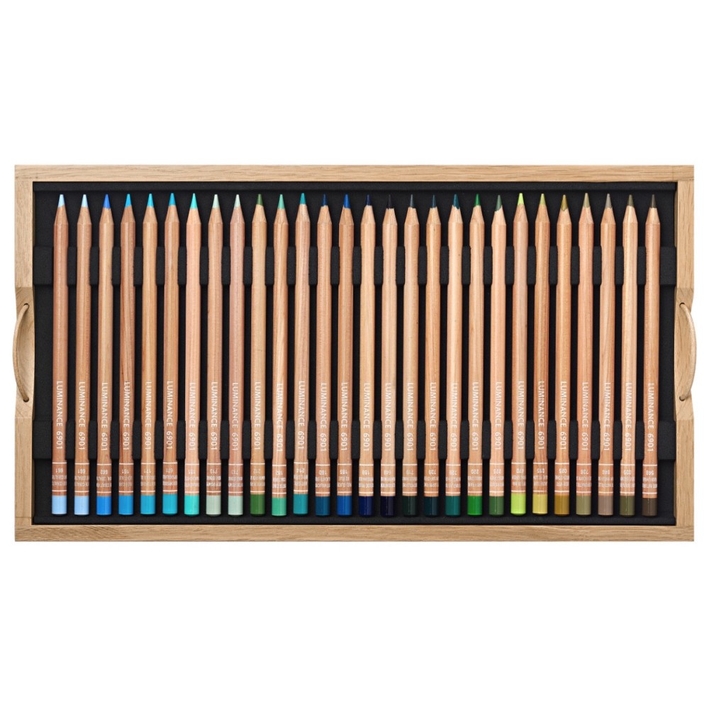 Set of Luminance colored pencils in wooden box - Caran d'Ache - 109 pcs.
