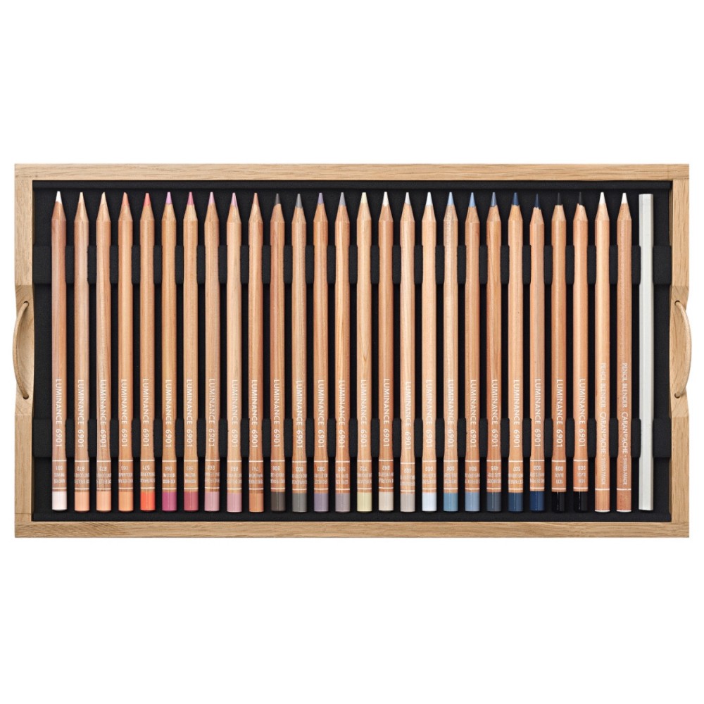 Zestaw kredek ołówkowych Luminance w kasecie - Caran d'Ache - 112 szt.
